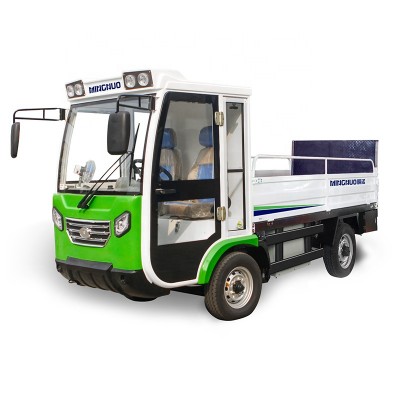 mingnuo electric garbage transport truck with folding trailer electric car truck